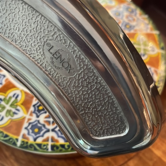 VINTAGE Lenox MCM Mexicali Rotating Lazy Susan Serveware - Picture 5 of 5